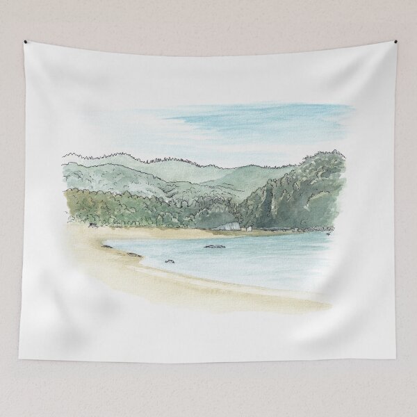 Item preview, Anchorage Bay - Abel Tasman Watercolour designed and sold by Tom Napper Design.