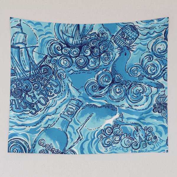 Item preview, dark stormy wave designed and sold by catherinebinson.
