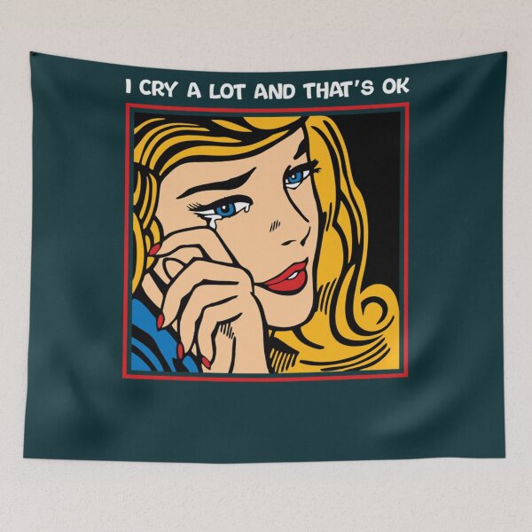 Item preview, I CRY A LOT AND THAT’S OK   designed and sold by PressedApparel.