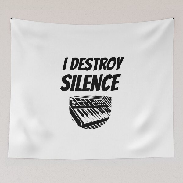Item preview, I Destroy Silence - Keyboardist designed and sold by designs from musicians for musicians.