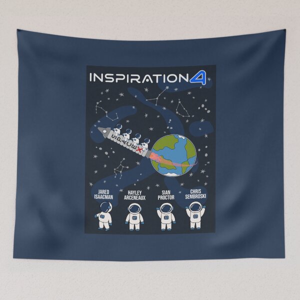 Aperçu de l'œuvre SpaceX First AllCivilian Spaceflight Crew Inspiration créée et vendue par ThangYenNss.