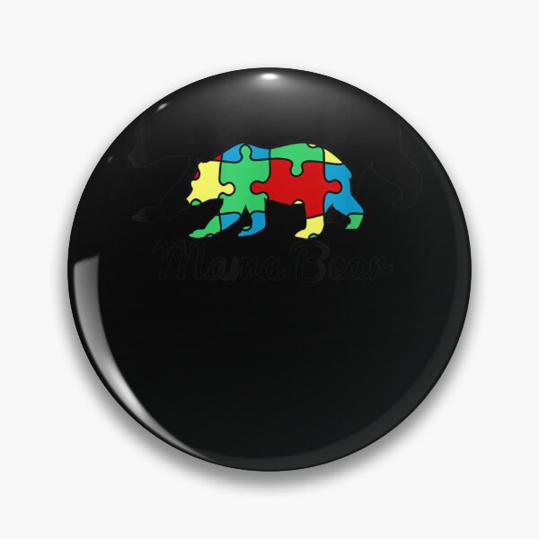 Item preview, Autism Mama Bear with Child T Shirt Awareness Puzzle Cub designed and sold by Cansellerma.