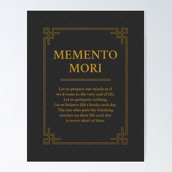 Artikel-Vorschau von Memento Mori Stoische Kunst, designt und verkauft von MagnaCanvas.