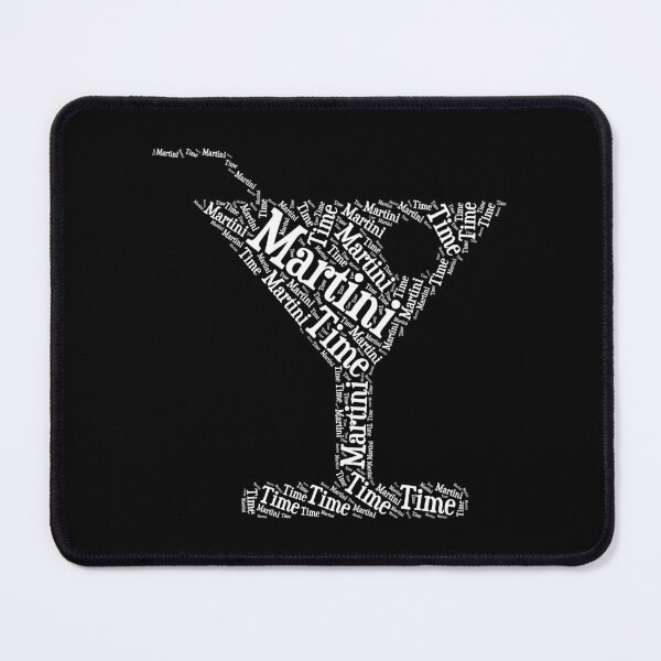 Item preview, Martini Time World Cloud Silhouette Funny Unique Happy Hour designed and sold by MarcoSarabia.