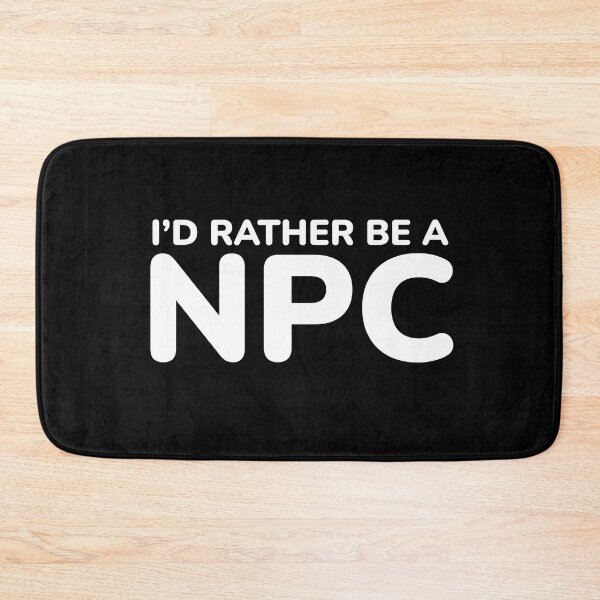 Item preview, introvert gamer i'd rather be a NPC  designed and sold by champagnemoment.
