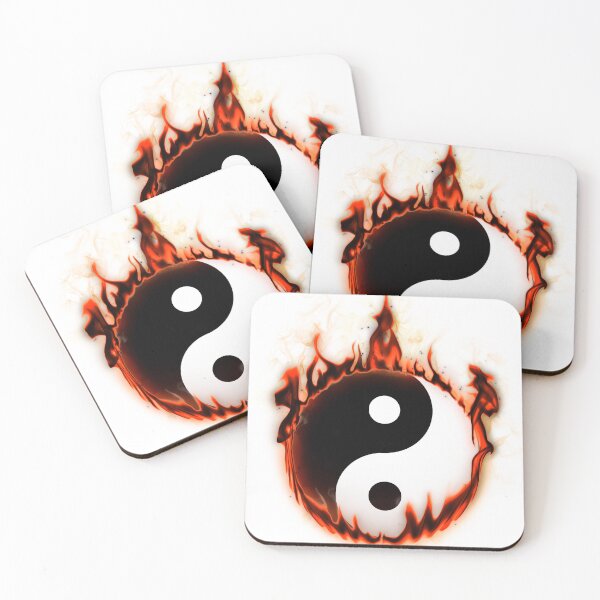 Item preview, Burning Yin Yang Feng Shui Ying Yang Fire Taoism Buddhism designed and sold by Minnesnowta.