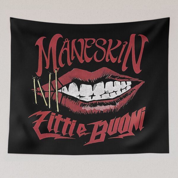 Item preview, the red mouth is ready to shows maneskins  designed and sold by lisacruuzzz.
