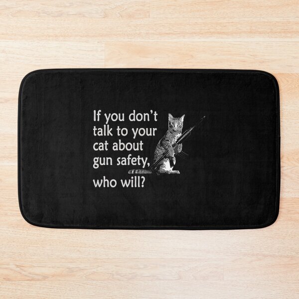 Item preview, Talk to Your Cat About Gun Safety Funny designed and sold by MarcoSarabia.