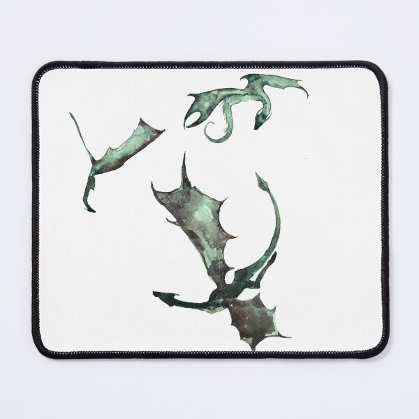 Item preview, Emerald Flying Dragons designed and sold by RootsofTruth.