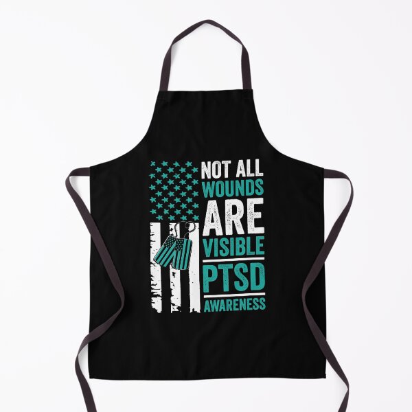 Item preview, Not All Wounds Are Visible PTSD Awareness American Flag Shirt, PTSD Shirt, Mental Health Shirt, PTSD Warrior Shirt, Teal Ribbon Warrior Tee designed and sold by aymob.