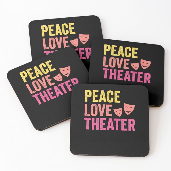 Item preview, Peace Love Theater Shirt, Theater Gift, Theater Shirt, Actor Shirt, Actress Shirt, Broadway Shirt, Theater Lover Gift, Drama Class Shirt designed and sold by aymob.