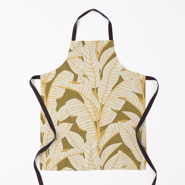 Item preview, Bold Tropical Palms in Olive Green and Golden Yellow designed and sold by Erin Kendal.