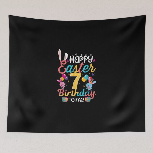 Item preview, Easter Day happy 7th Birthday 7 Years Old Boys Girls Kids designed and sold by RobertVandivier.