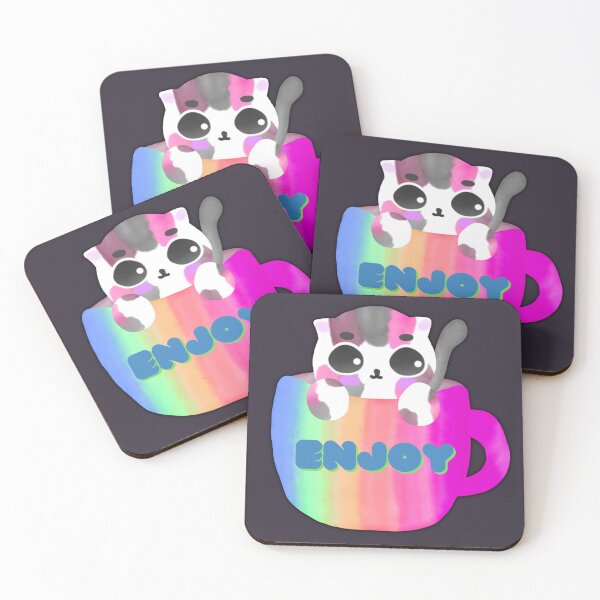 Item preview, Enjoy Cat in a Cup designed and sold by PurrfectLuv.