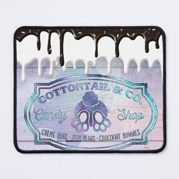 Item preview, Easter Bunny Cottontail Candy Shop Sign Chocolate Drips  designed and sold by ChicoryJunction.