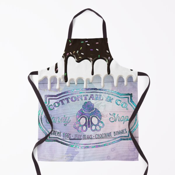 Item preview, Easter Bunny Cottontail Candy Shop Sign Chocolate Drips designed and sold by ChicoryJunction.