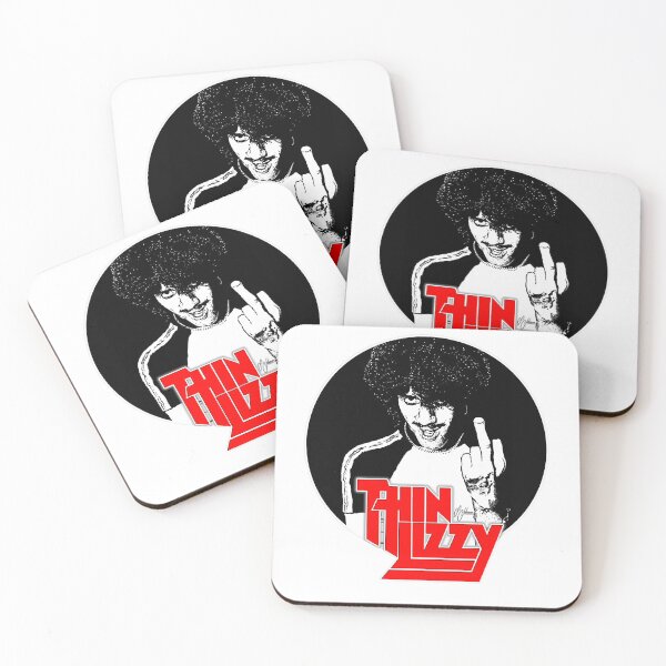 Artikelvorschau, Musik Retro Thin Lizzy Phil Lynott Logo Stift und Tinte Bild Unisex Classic Retro entworfen und verkauft von Schiller2003.