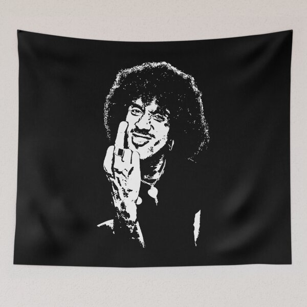 Artikelvorschau, Tierisch dünnes Lizzy Stuff Phil Lynott Scribble Tee entworfen und verkauft von Schiller2003.