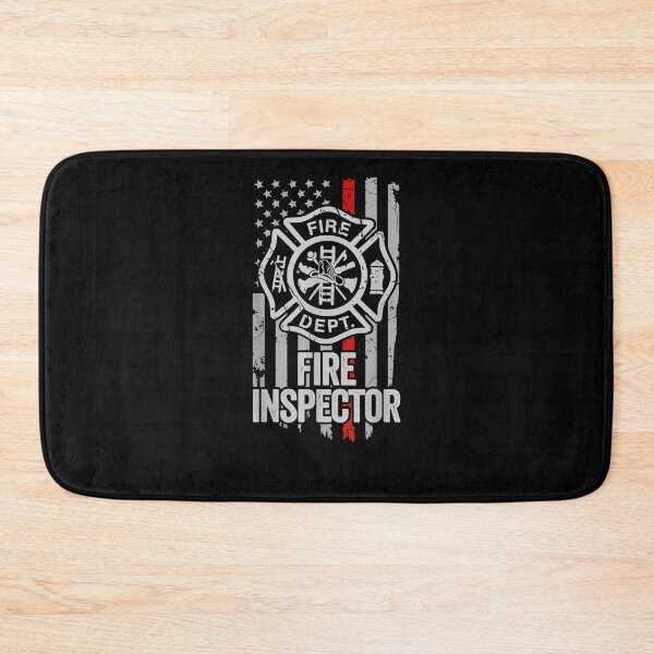 Item preview, American Flag Firefighter Red Thin Line Fire Inspector designed and sold by DeannaMarks.
