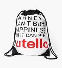 Nutella Quote Drawstring Bag