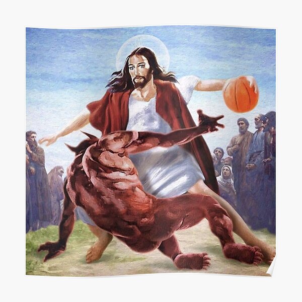 Jesus and Devil Poster