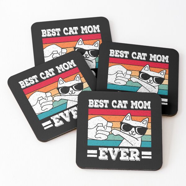 Item preview, Best Cat Mom Ever Funny Cat Retro Vintage Cat Lover designed and sold by GeneTonia0307.