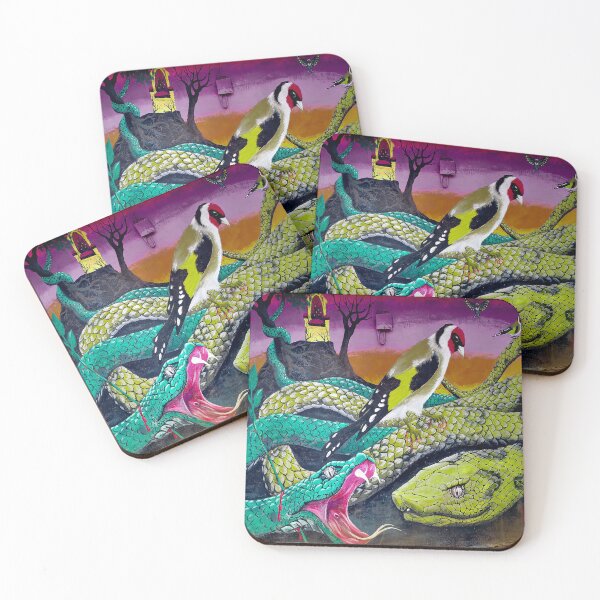 Item preview, Graffiti snake and  birds  designed and sold by anisbbmbrush.