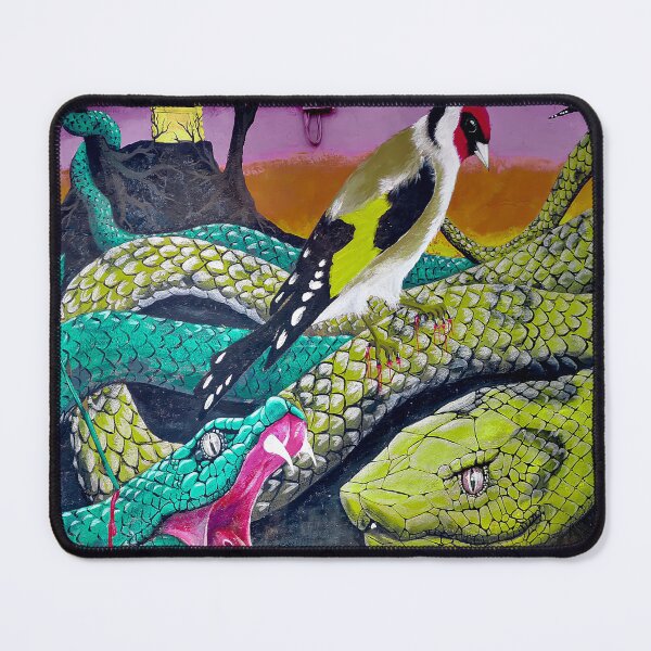 Item preview, Graffiti snake and birds designed and sold by anisbbmbrush.