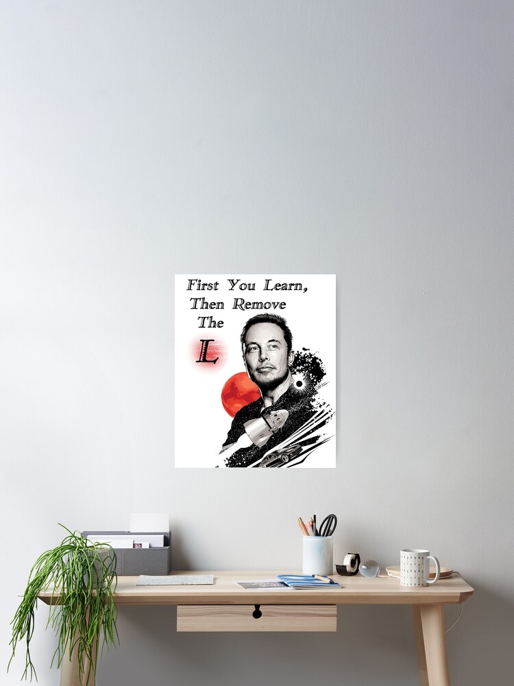 Elon Musk Quotes Poster shops Painting canvas 16*24 inch