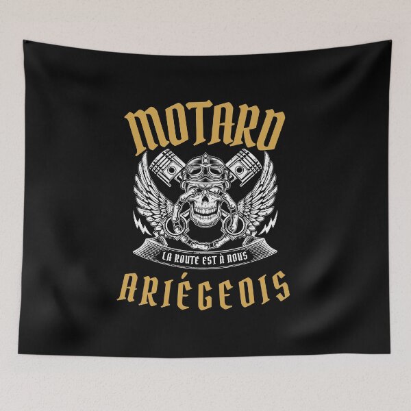 Aperçu de l'œuvre Cadeau Homme Motard Ariège anniversaire créée et vendue par RomualdGR.