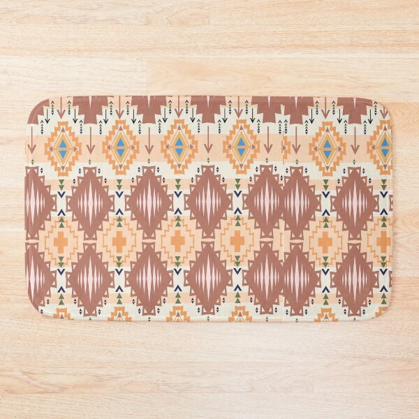 Item preview, Retro orange color vector pattern. fancy abstract geometric art print.  designed and sold by Tarathai.