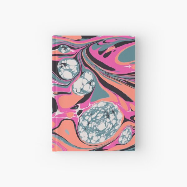 Psychedelic Marble Bubble Space Pepe Psyche Hardcover Journal