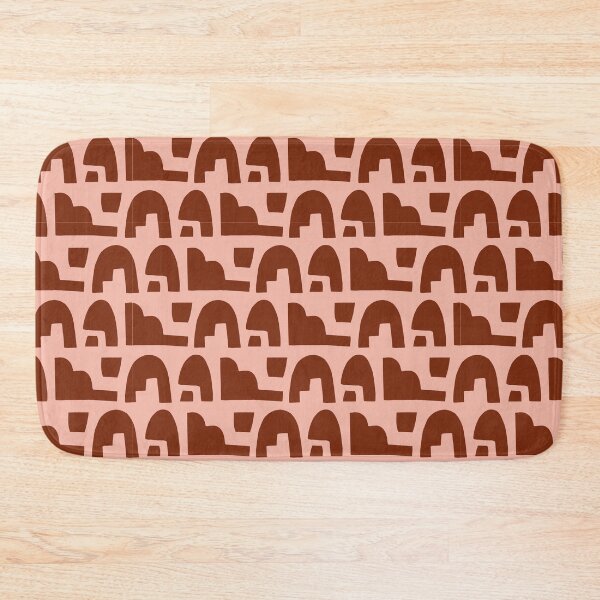 Item preview, Mid Century Modern Abstract - Peach & Rust designed and sold by PeachyLitchi.