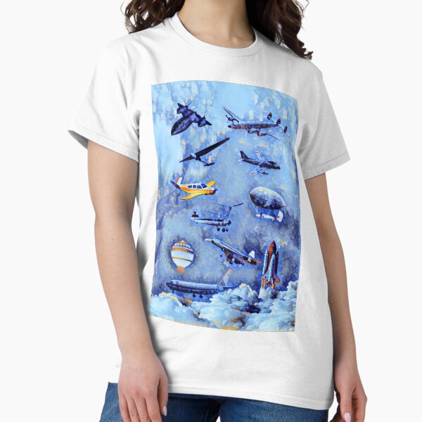 Item preview, Blue Skies & airships designed and sold by PlaneNsimple.