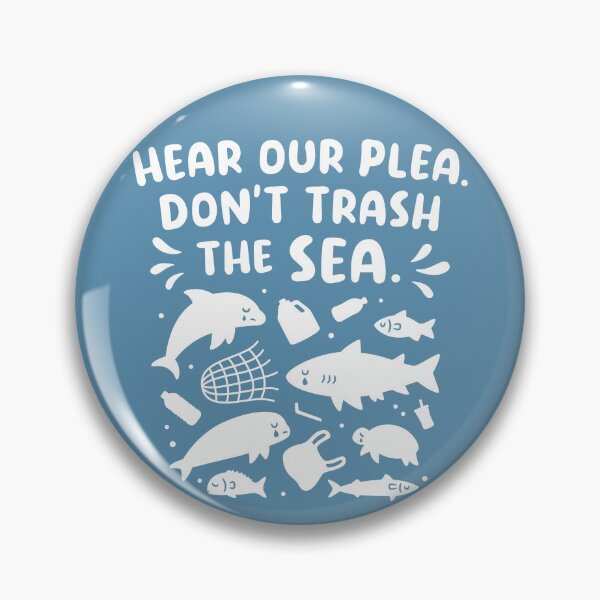 Item preview, Sad Ocean Animals, Hear Our Plea Dont Trash The Sea designed and sold by rustydoodle.