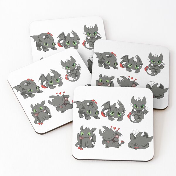 Item preview, Dragon emotion set, Baby Toothless, cartoon dragon night fury, how to train your dragon  designed and sold by Prime_Store.