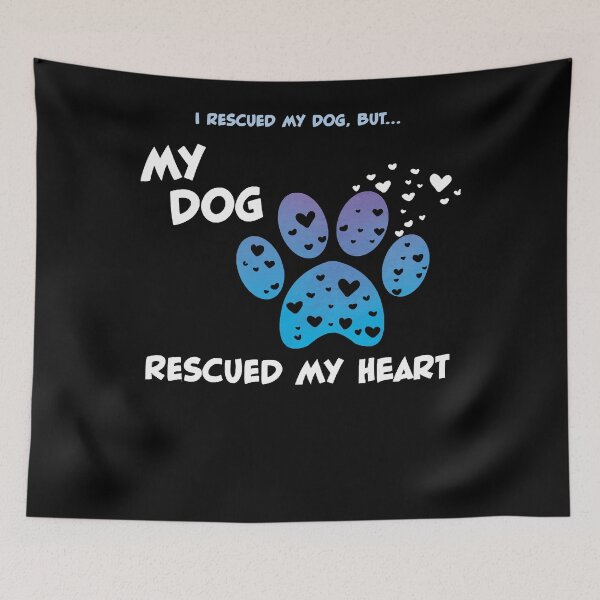 Item preview, My Rescue Dog Rescued My Heart T-Shirt designed and sold by montagu1384.