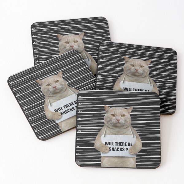 Item preview, Will there be snacks funny cat quotes designed and sold by Tanuja  Sharma.