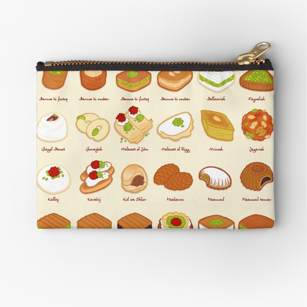 Baklawa & Halawa Zipper Pouch