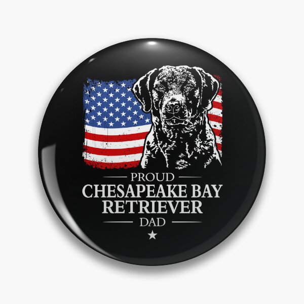 Item preview, Proud Chesapeake Bay Retriever Dad America Flag Patriotic Dog designed and sold by dogarts.