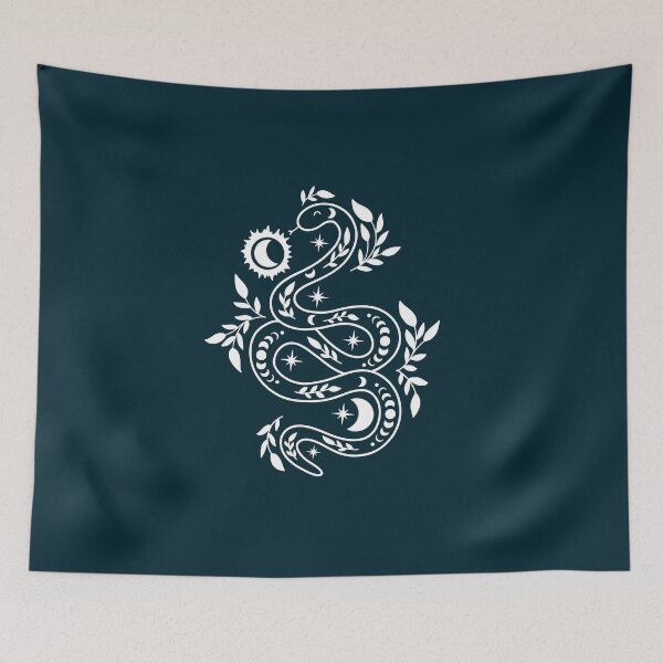 Item preview, Celestial Snake - Serpent Illustration designed and sold by Hoetoons.