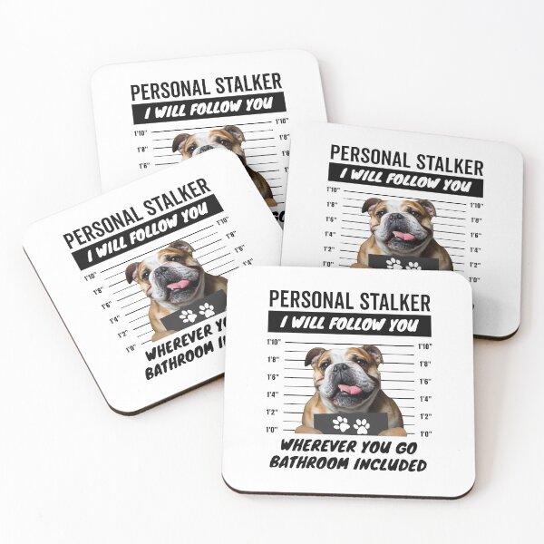Item preview, Personal Stalker Dog – English Bulldog designed and sold by More Cute Dogs.