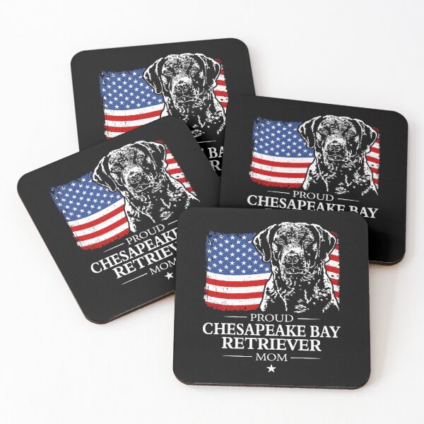 Item preview, Proud Chesapeake Bay Retriever Mom America Flag Patriotic Dog designed and sold by dogarts.