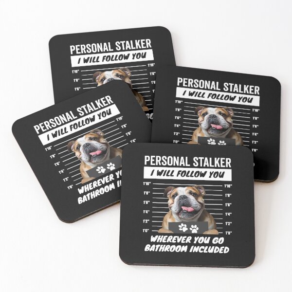 Item preview, Personal Stalker Dog – English Bulldog designed and sold by More Cute Dogs.