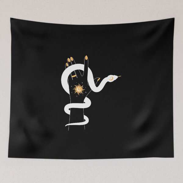 Item preview, Celestial Snake - Serpent Illustration designed and sold by Hoetoons.