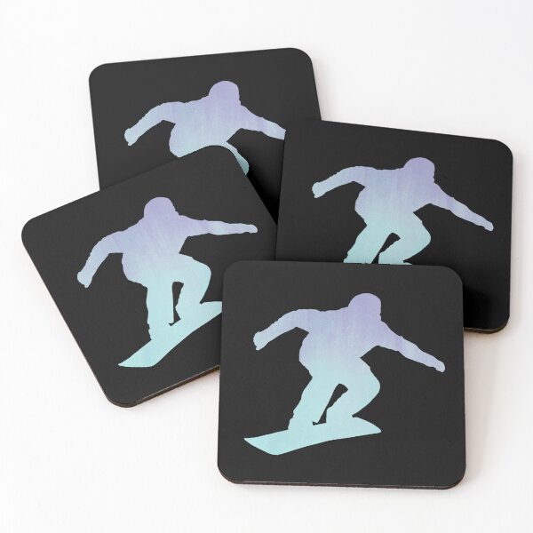Item preview, Blue Snowboarder Silhouette designed and sold by MoonLitFox.
