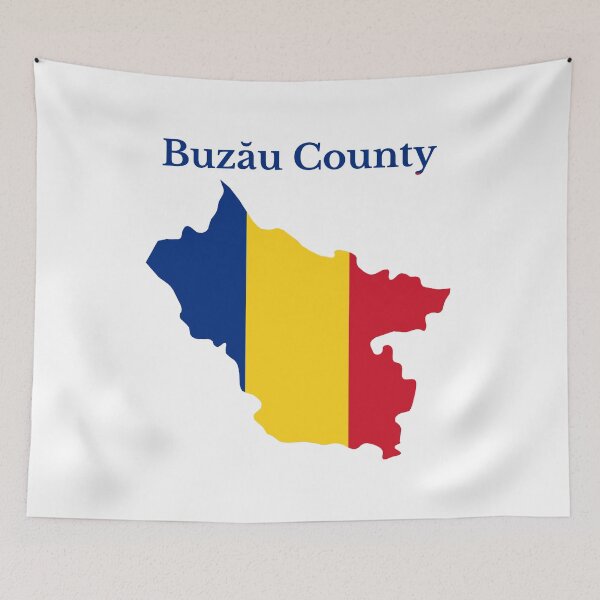Item preview, Buzau County Map Design, Romania. designed and sold by marosharaf.