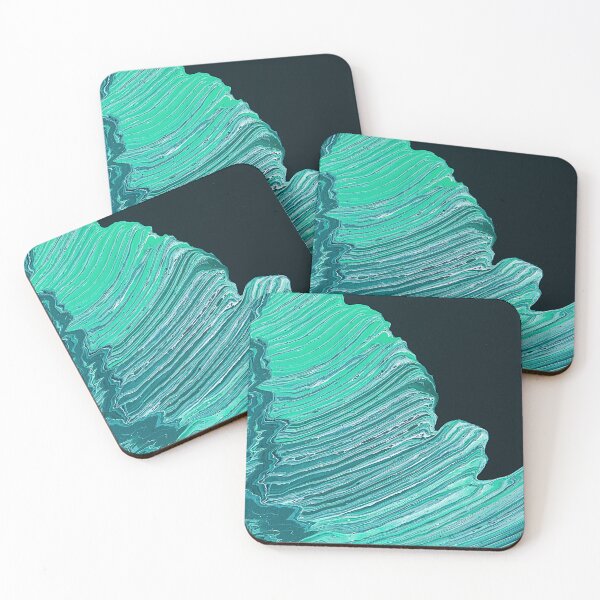 Item preview, Green Coastal Boho Abstract Pattern	 designed and sold by LusDigiArt.