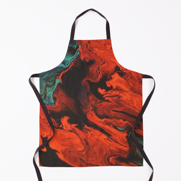 Item preview, Burnt Red Flowy Acrylic Artwork	 designed and sold by LusDigiArt.