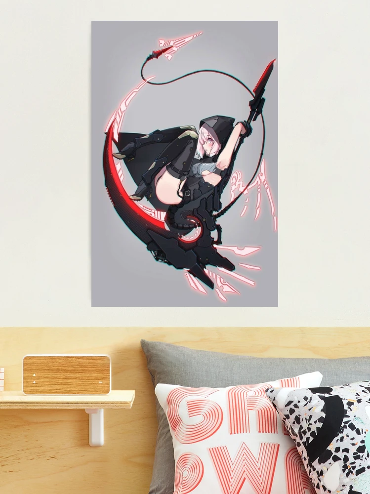 Neon Scythe || Anime girl | Photographic Print